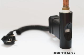 HEATPOL Topná tyč černá 300 W, H+E O300B